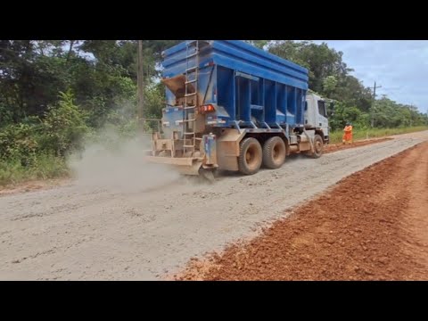 TRABALHO NÃO PARA NA BR-319...