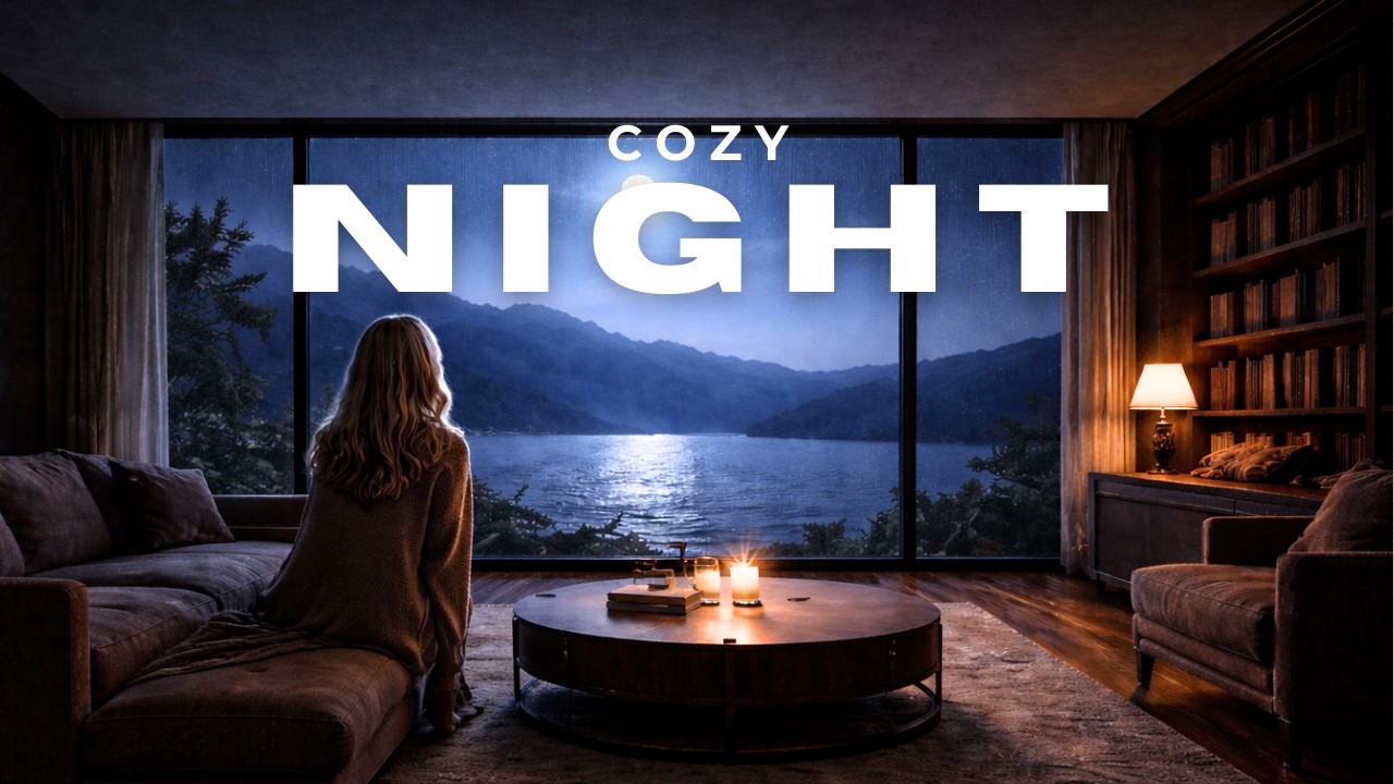 WARM LOUNGE 🌙 | Relaxing Night Ambience for a Cozy Apartment Atmosphere