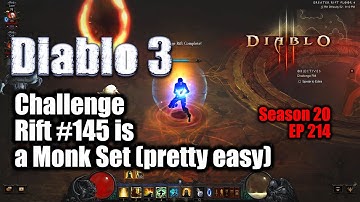 [Diablo 3] Challenge Rift #145 is a Monk with Raiment of a Thousand Storms Set (Pretty Easy Too)