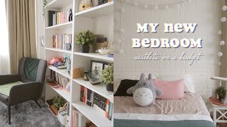 EXTREME BEDROOM MAKEOVER on a budget + room tour ✨