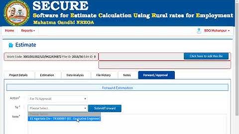 Forward MGNREGA estimate from BDO