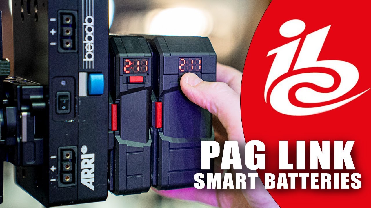 PAG Mini PAGlink V-Mount Batteries and New Products (IBC 2022) - YouTube