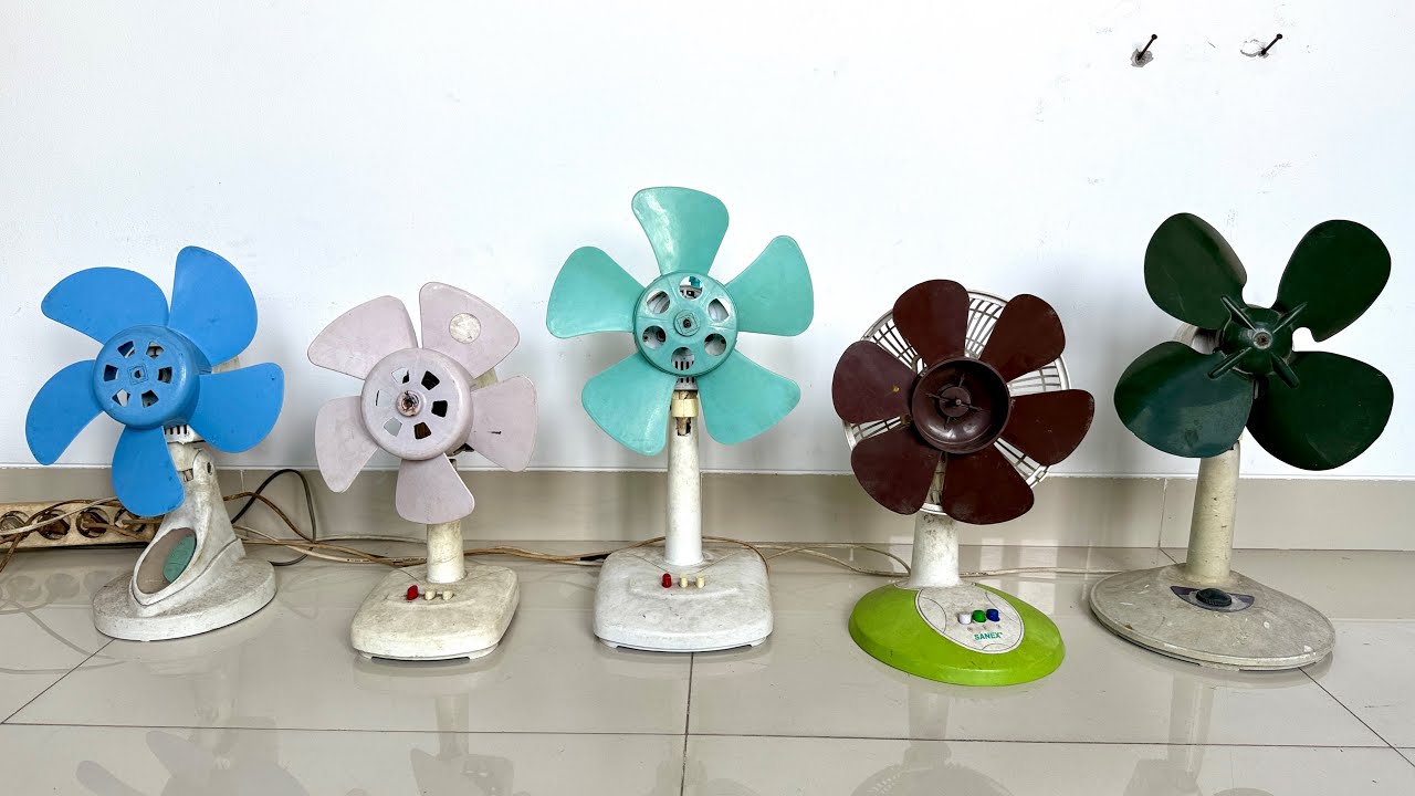 Fan Eksperimen Kipas Angin Meja mencoba Baling 465 bilah