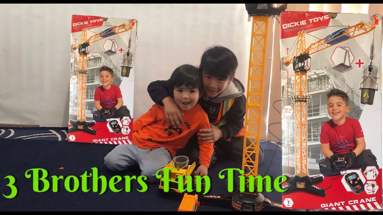 Dickie Construction Toys 40" Giant Crane With Remote Control Unboxing