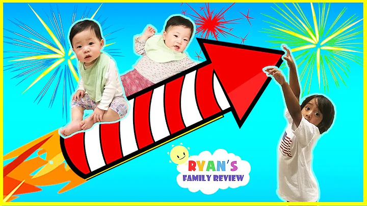 Twin babies first 4th of July! Family Fun Day with Ryan's Family Review!
