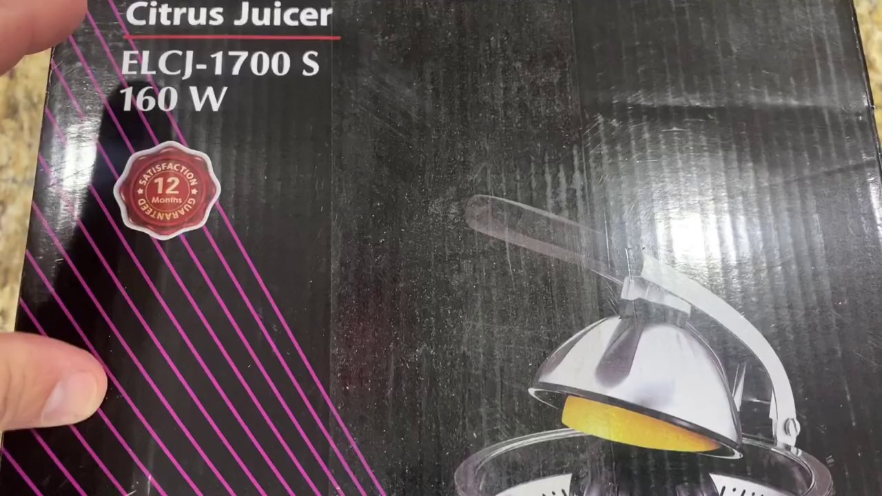 Eurolux ELCJ1700 Electric Citrus Juicer Squeezer, Stainless Steel 160