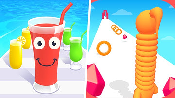 Juice Run Vs Long Neck Run All Levels Android iOs Gameplay Walkthrough GA8RRGAKA3