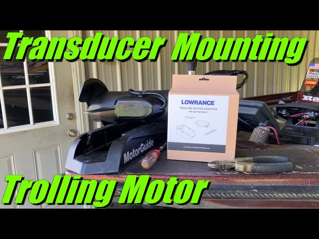 Best Way To Mount Lowrance HDI Transducer On A Trolling Motor 