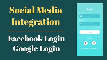 Facebook and Google Login in Flutter | Social Media Integration App | The Sparks Foundation