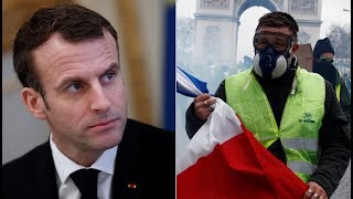 Gilets Jaunes: Emmanuel Macron speaks at Elysee Palace