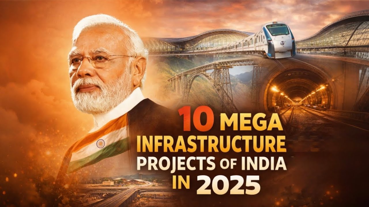 10 MEGA INFRASTRUCTURE PROJECTS OF INDIA IN 2025 - YouTube