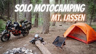 SOLO MOTOCAMPING   Lassen BDT (Backcountry Discovery Trail) and National Park Ride.