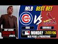 MLB Picks and Predictions - Chicago Cubs vs St. Louis Cardinals, 7/27/26 Free Best Bets & Odds