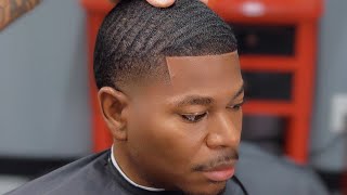HIGH TAPER FADE HAIRCUT | HAIR WITH WAVES TUTORIAL