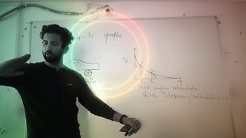 velocity time graph (non uniform retardation)