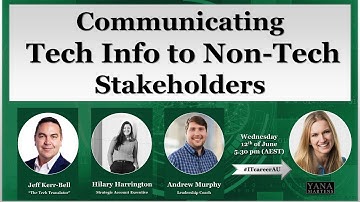 Communicating Tech Info to Non-Technical Stakeholders