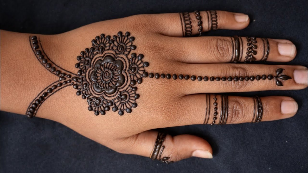 बहुत ही सुंदर पाकिस्तानी बैक हैंड मेहंदी // pakistani style mehndi// back hand mehndi design simple 