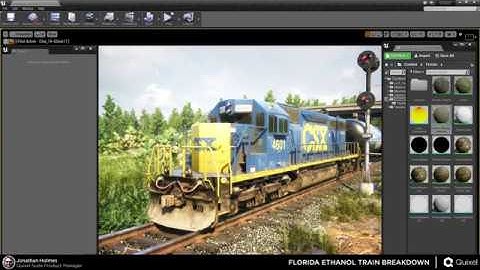Florida Ethanol Train Breakdown, Megascans to Unreal Engine 4