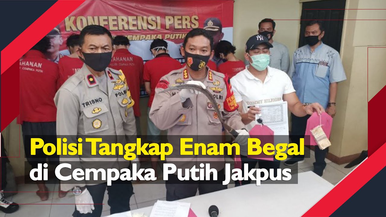 Video Polisi Tangkap Enam Begal di Cempaka Putih Jakpus
