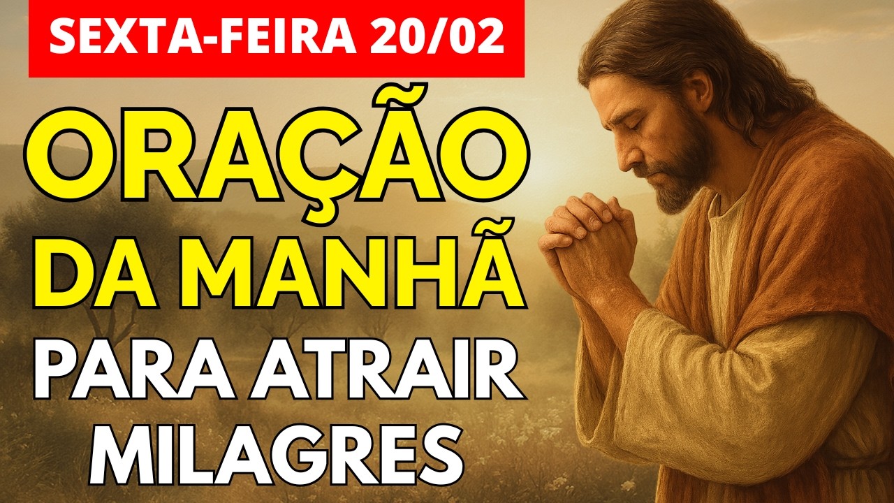 Oração da Manhã 20/02 | Sexta-Feira de Milagres e Bênçãos