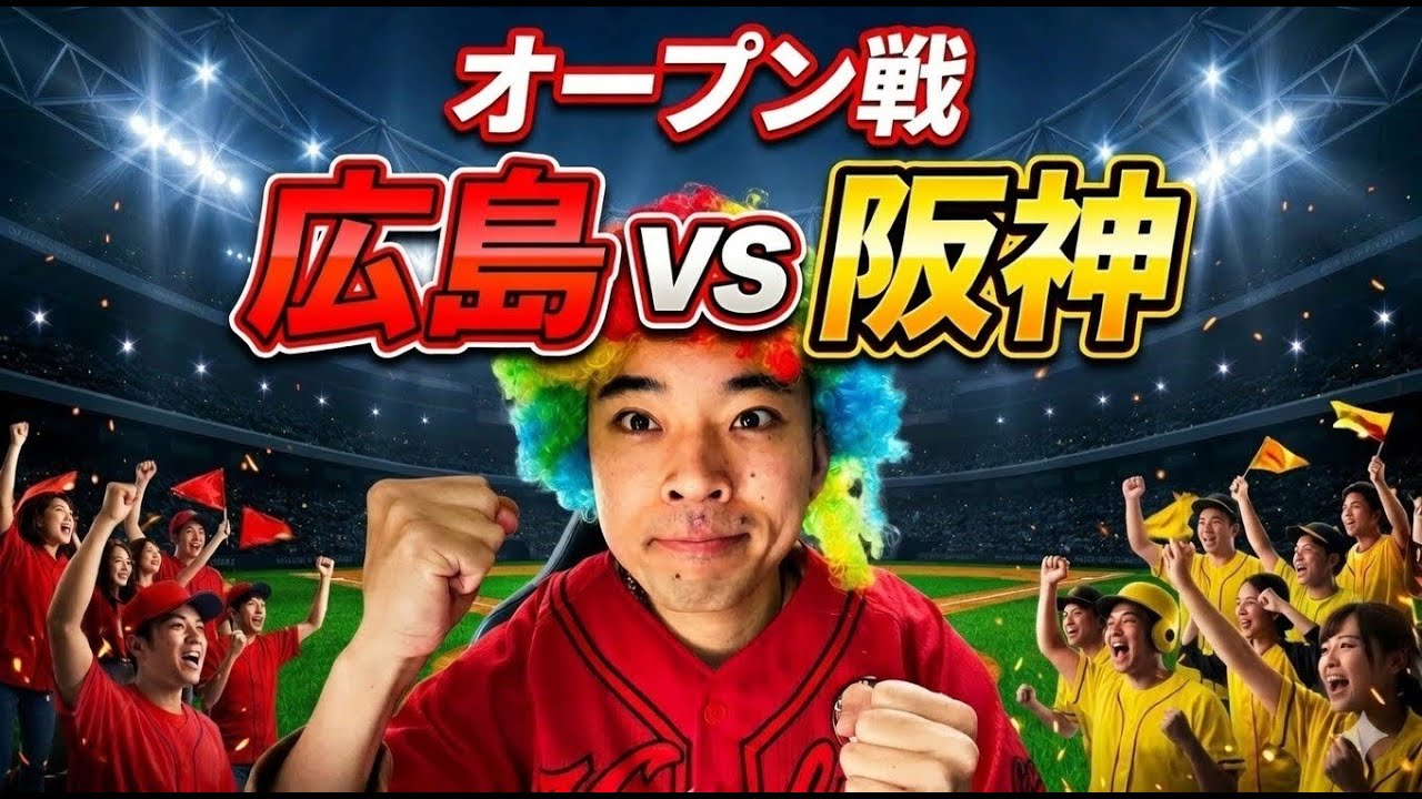 ライブ】広島東洋カープ vs 阪神タイガース オープン戦 3/14 - YouTube