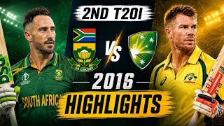 High Scoring Thriller at Wanderers! South Africa vs Australia 2nd T20I 2016 | Insane Comeback by AUS