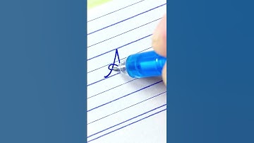 Learn to write cursive capital & small letter A |Cursive writing for beginners #handwriting #shorts