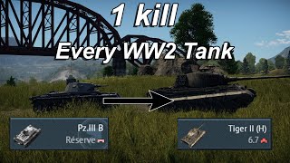 1 Kill with Every German WW2 Tank - War Thunder