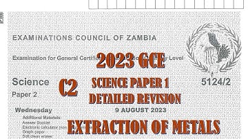 2023 GCE SCIENCE PAPER 2 QUESTION C2 DETAILED SOLUTIONS