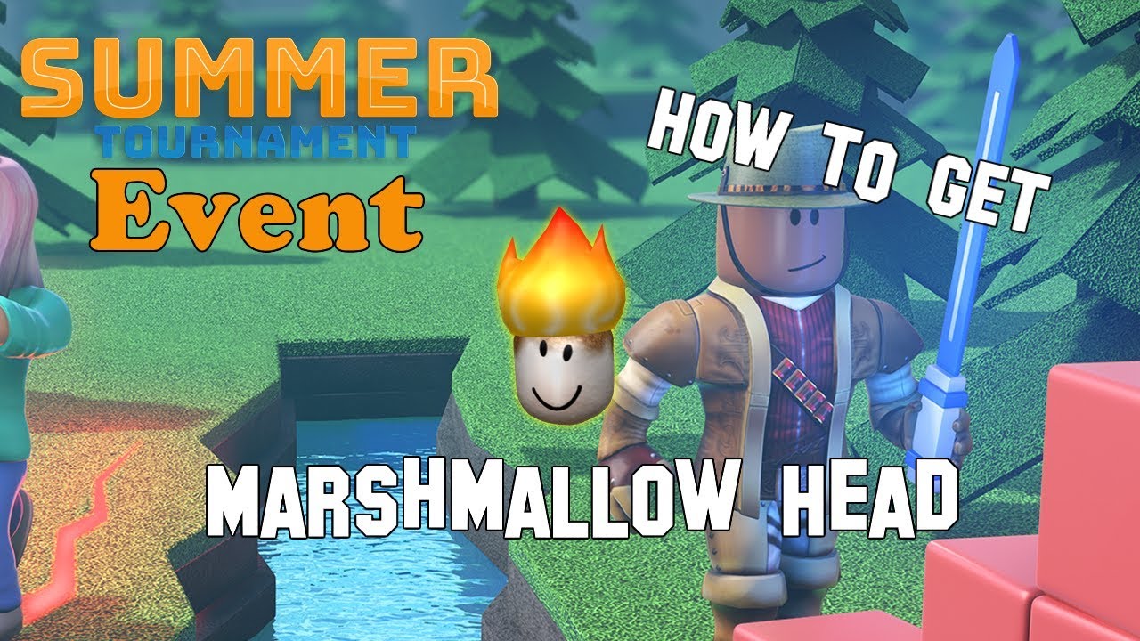Roblox Event How To Get The Marshmallow Head Free Robux Codes Roblox Account Passwords - summer tournament event 2018 roblox blog