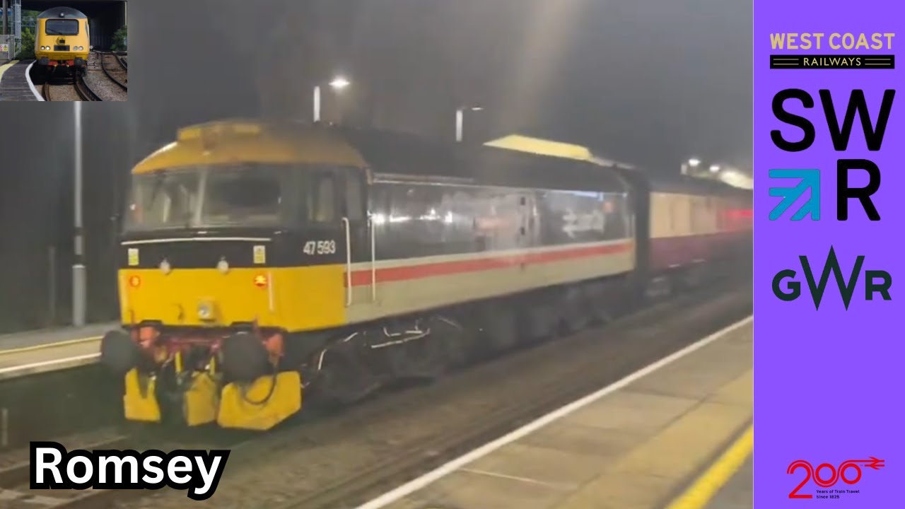 Evening trains at Romsey (WML) 12/12/25