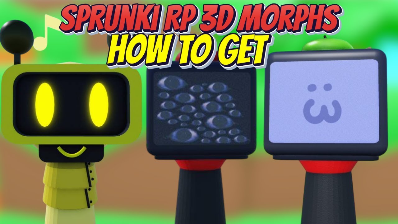 Sprunki RP 3D Morphs [Mustard Update] - How To Get 3 New Badges Morphs ...