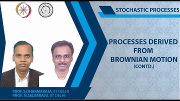 Processes Derived from Brownian Motion contd.