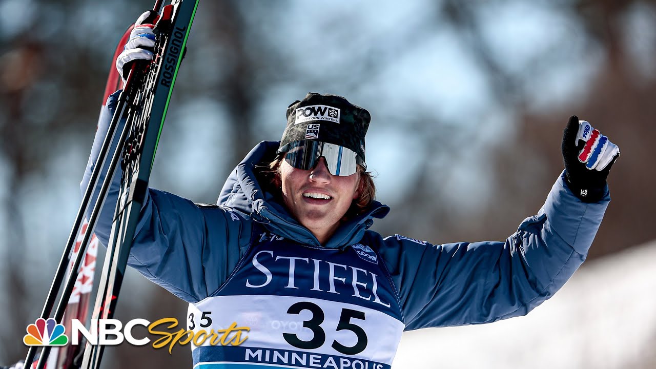 Gus Schumacher makes U.S. crosscountry skiing history with win in