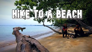 HIKE up a Quartz Ridge & down to a Beach | CATCH & COOK Bean Clams | Tanjung Tuan & Monkey Bay PD