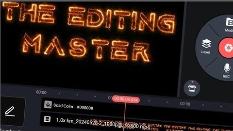 How to recreate KGF title card in kinemaster 2025 | step by step tutorial in Tamil