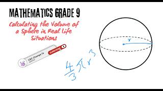 Mathematics Grade 9: Calculating the Volume of a Sphere in Real Life Situations