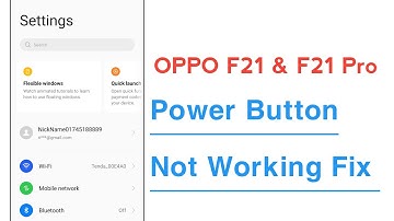OPPO F21 & F21 Pro Power Button Not Working Problem Solve