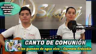 CANTO DE COMUNIÓN - A las fuentes de agua viva | SHAJAJ Ministerio Católico