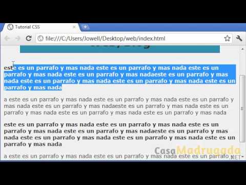 Tutorial XHTML y CSS - 42 - Pseudo-Elemento