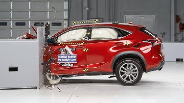 2015 Lexus NX driver-side small overlap IIHS crash test