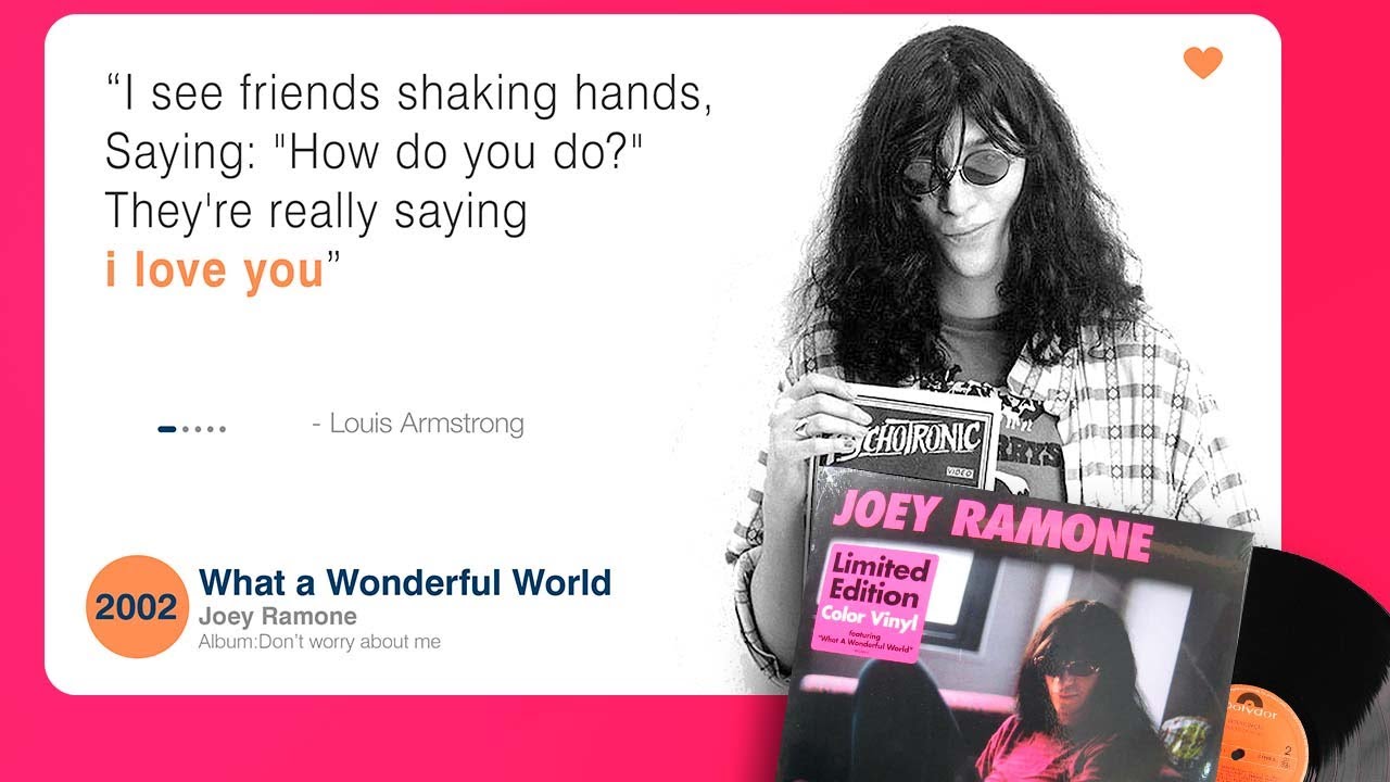 ramones what a wonderful world