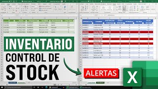 Cómo hacer un Inventario y Control de Stock en Excel con Entradas, Salidas, y Alertas