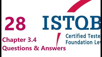 Chapter 3 ISTQB Foundation Level - Question & Answer