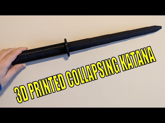 Collapsing Katana (Print in Place) by 3D Printing World