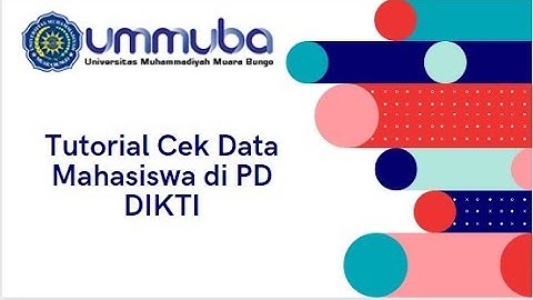 Tutorial Cek Data Mahasiswa di PD DIKTI