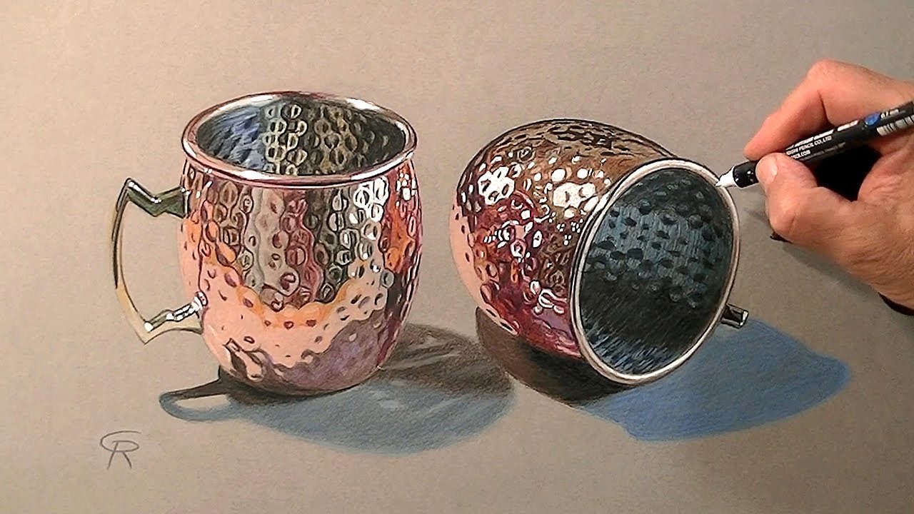 Drawing the beauty of copper - YouTube