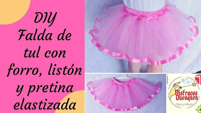 Tela tul Daria rosa 3 MT, comprar tejido para disfraces y decoración.