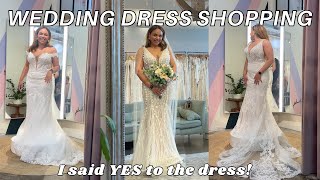 LET'S GO WEDDING DRESS SHOPPING *I said YES to the dress* 👰🏽‍♀️💍 Bridal dress shopping in Nashville