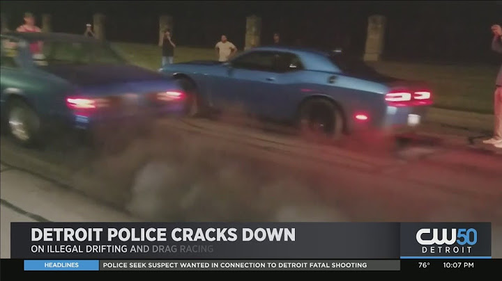 Detroit Police Crack Down On Illegal Drag Racing With Drifting And Drag Racing Task Force
